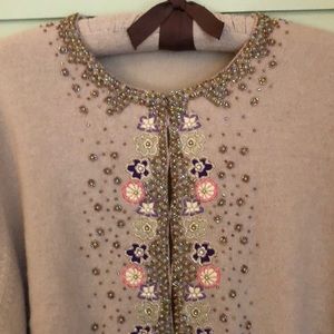 Gorgeous sparkly beaded lined lambswool cardigan